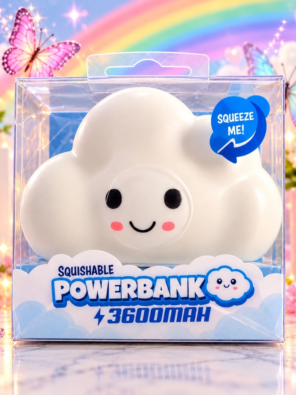 Squishable Cloud Powerbank 3600mAh - White
